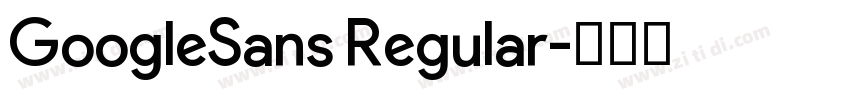 GoogleSans Regular字体转换